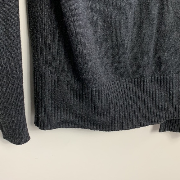 Zyia Sweater Cardigan Hooded Charcoal Size Small - Picture 10 of 14